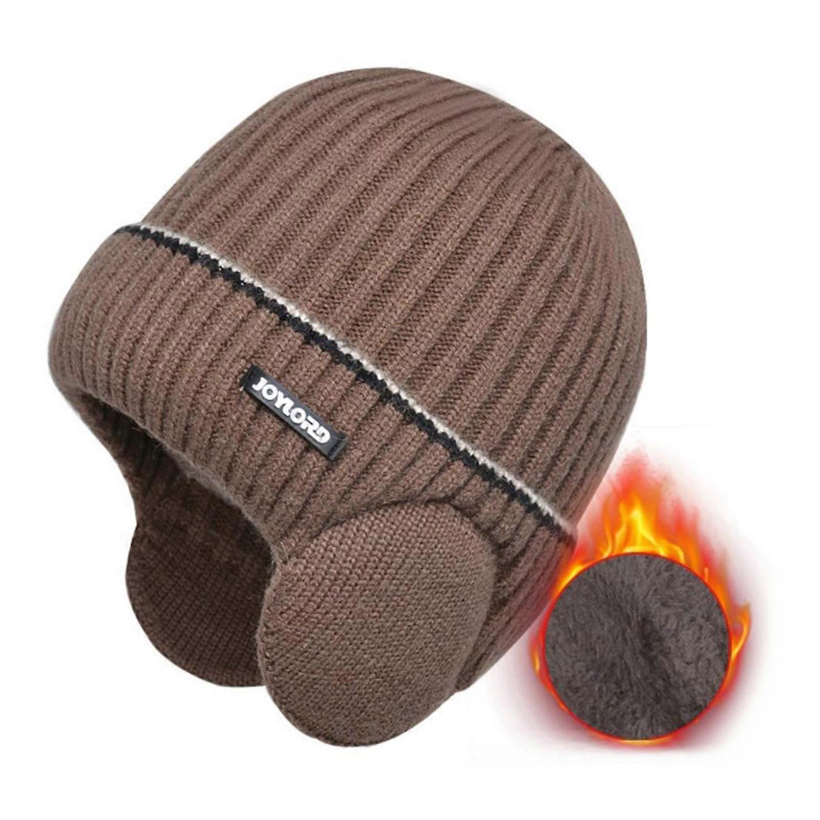 Men Winter Knitted Hat Comfy Soft Slouch for Winter Fall