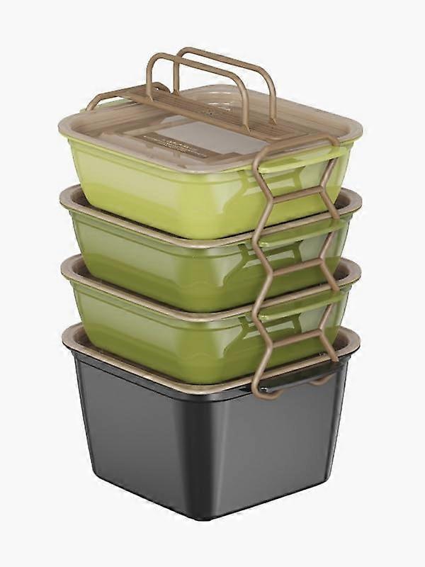 Food Storage Containers 4Piece Set BPA  Stackable Lunch Boxes for Picnic and Travel