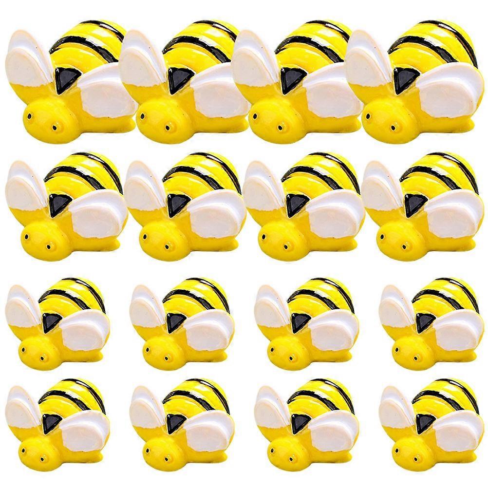 Resin Bee Charms DIY Phone Case Decor for 100Pcs Flatback Bee Accessories