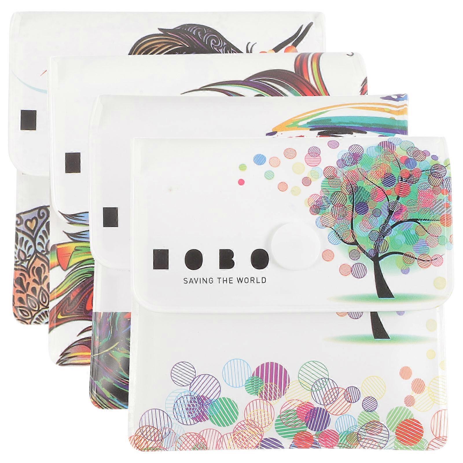 Ashtray Bag Portable Ashtray Pouch Delicate Design 4Pcs