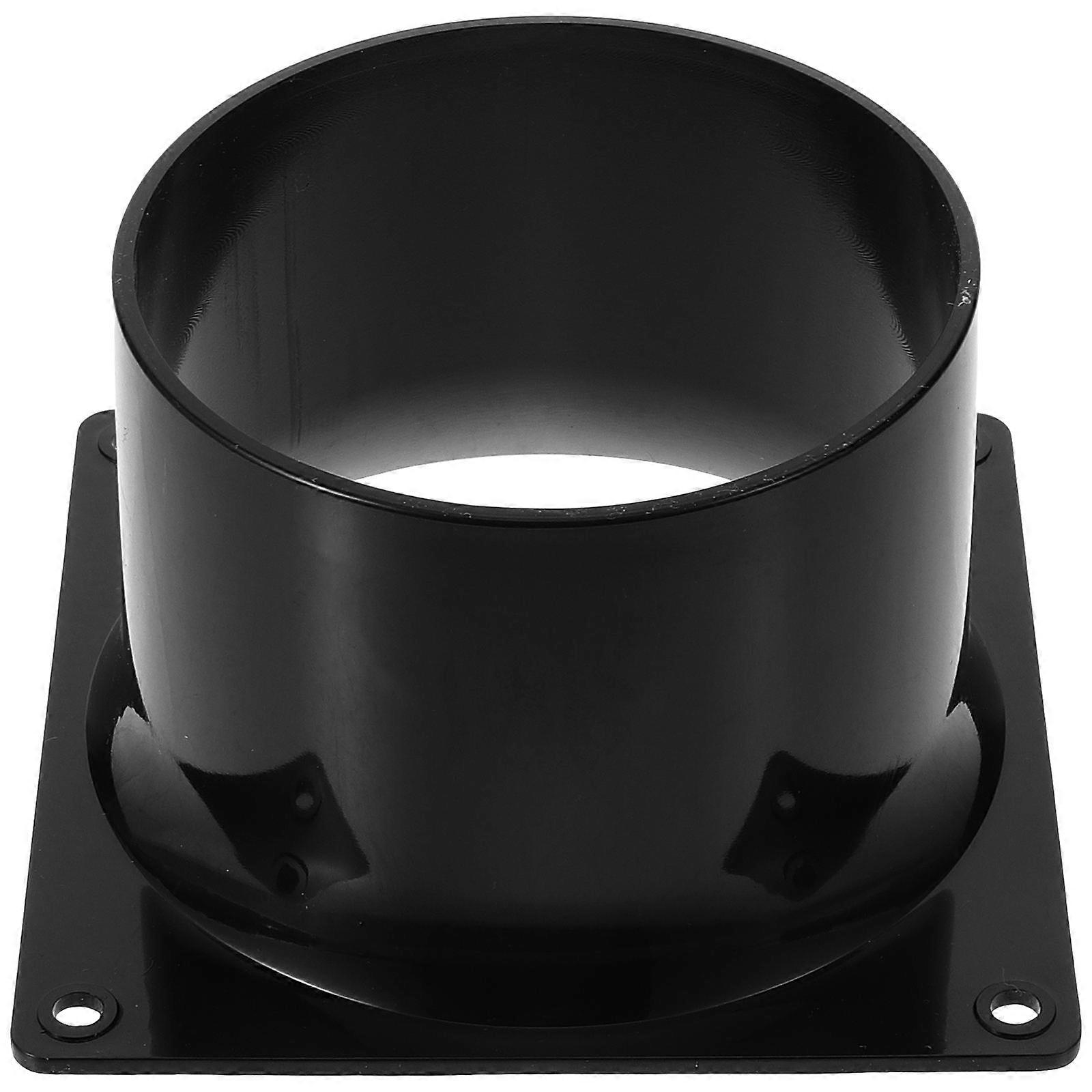 Duct Inline Reducer Increaser Connector Ventilation Systems Fitting Duct Transition Fitting Vent Adapter Black 1Pcs