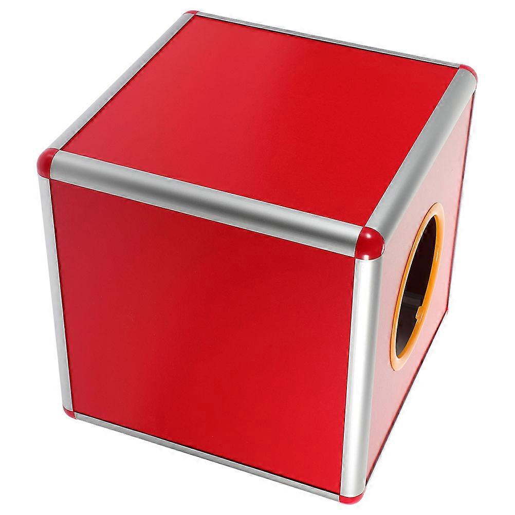 Red Multifunctional Box for Storage and Raffle