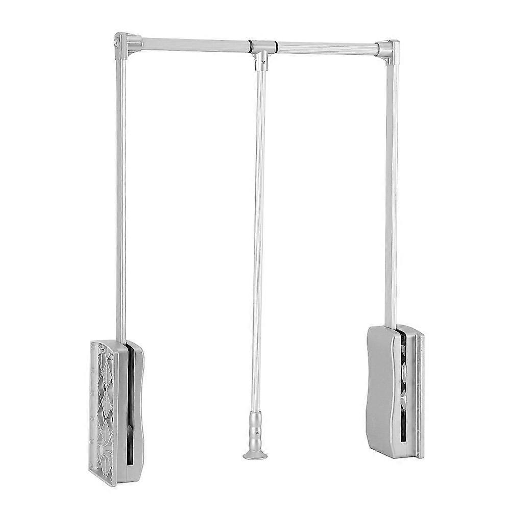 Pull Down Closet Rod Adjustable Width Hydraulic Wardrobe Rail Space Saving 23.6232.68 Inch