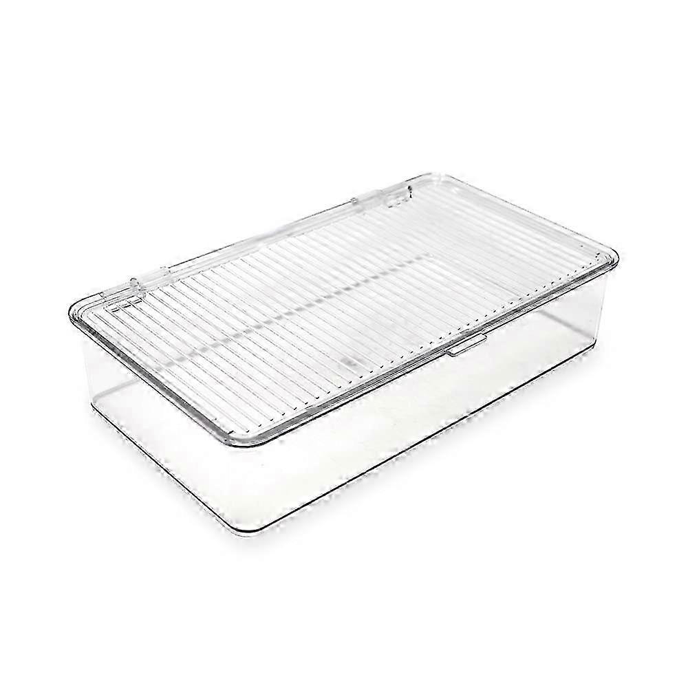 26-27 Stackable Clear Organizer Bin for Home Office Small Size