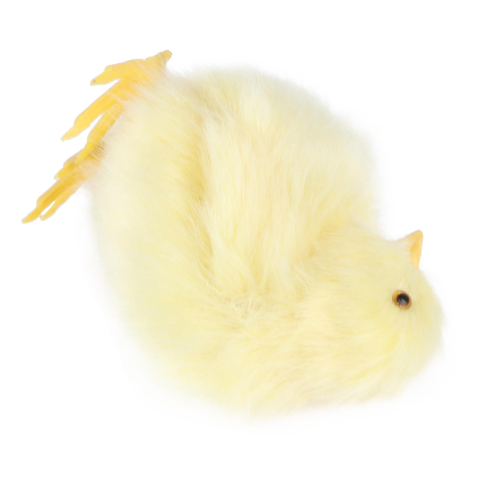 Decorative Chicken Plush Toy for Decor 1Pcs Easter Yellow Adornment