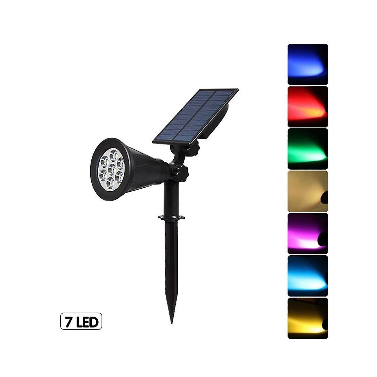 Light 7led Lawn Control Projection Lamp Outdoor Garden Landscape
