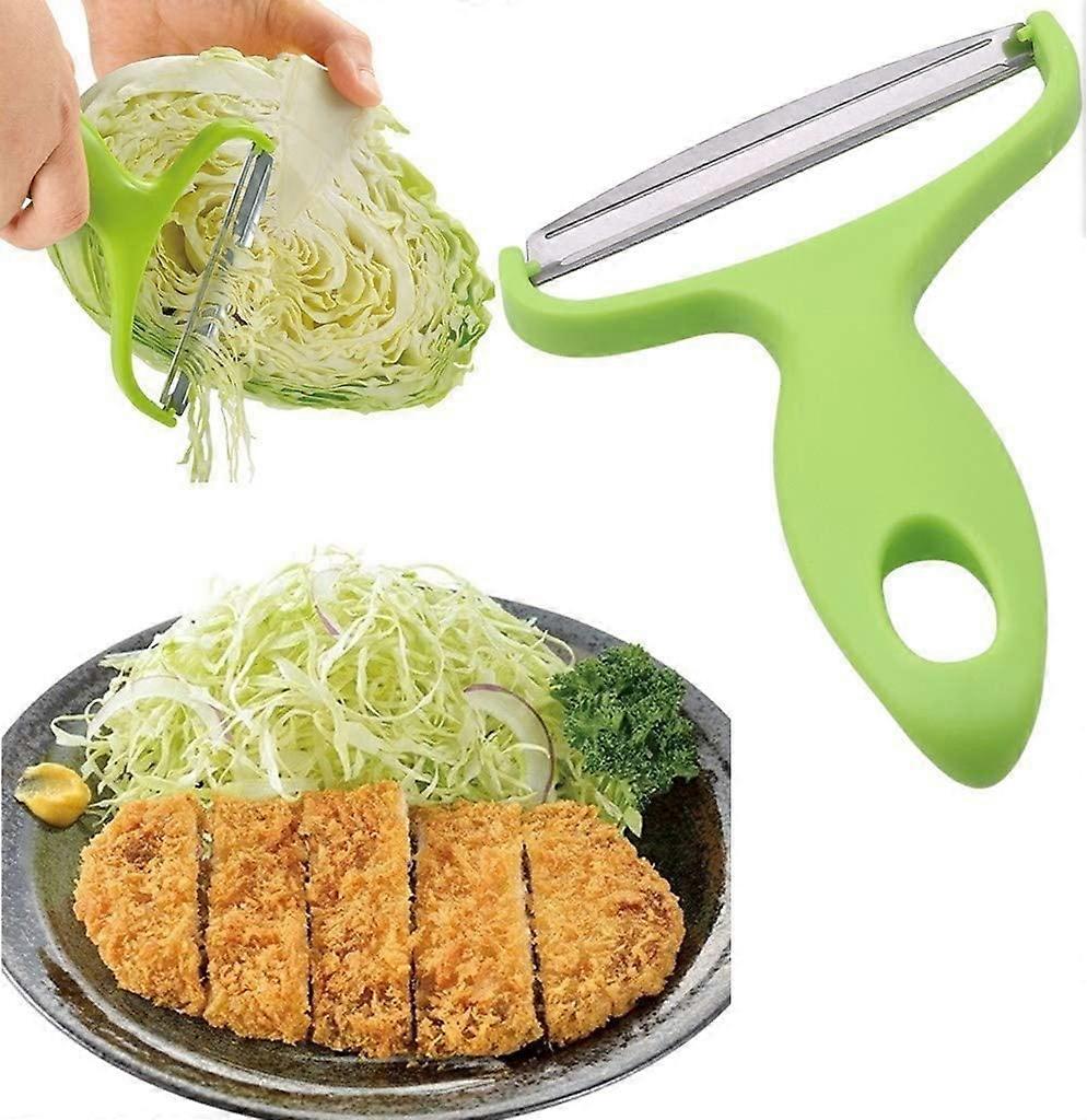 Stainless Steel Vegetable Peeler and Cabbage Shredder with MultiAngle Blade for Fast Slicing