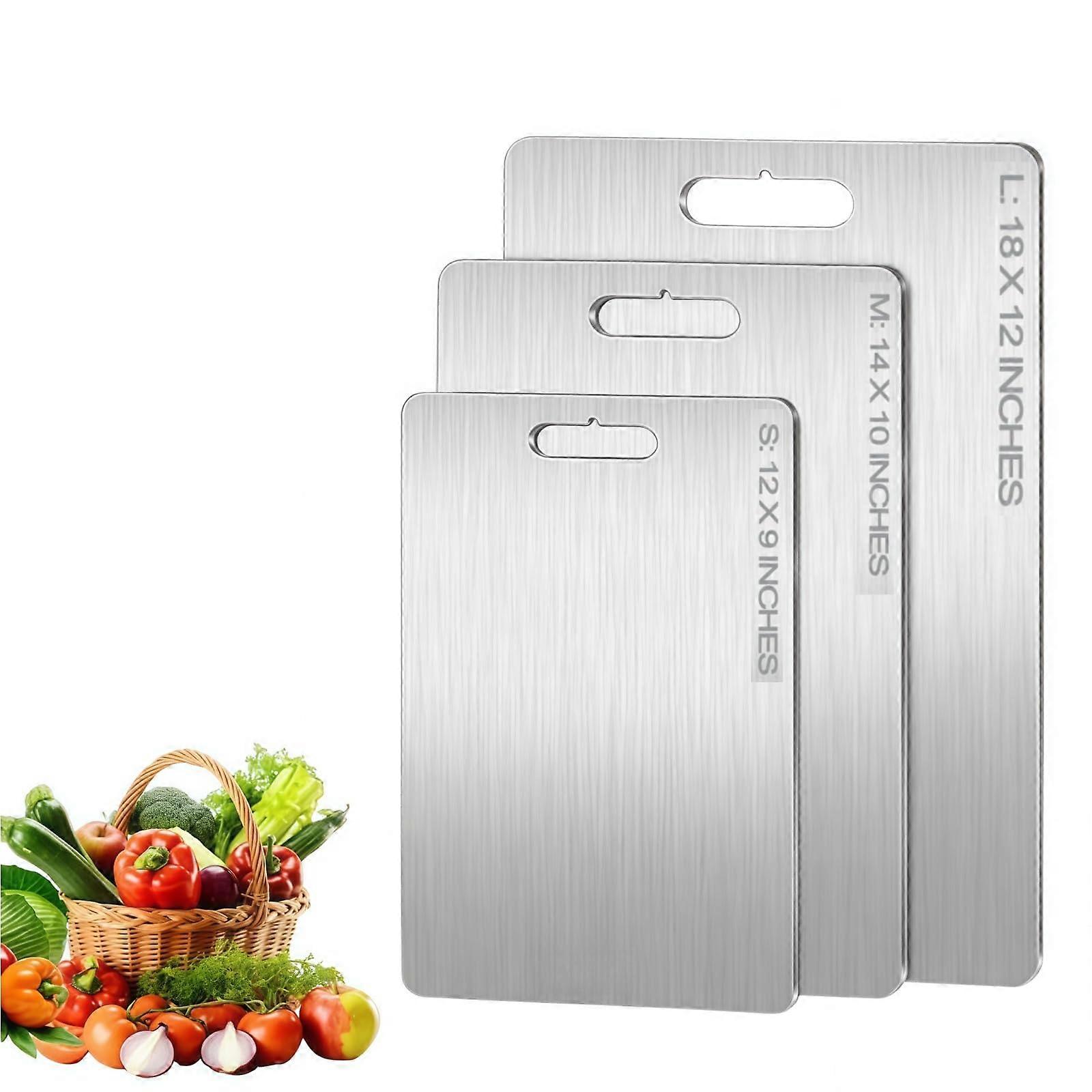 Titanium Cutting Board 14x10 Inch DualSided Odor Surface for Meat and Vegetable Prep