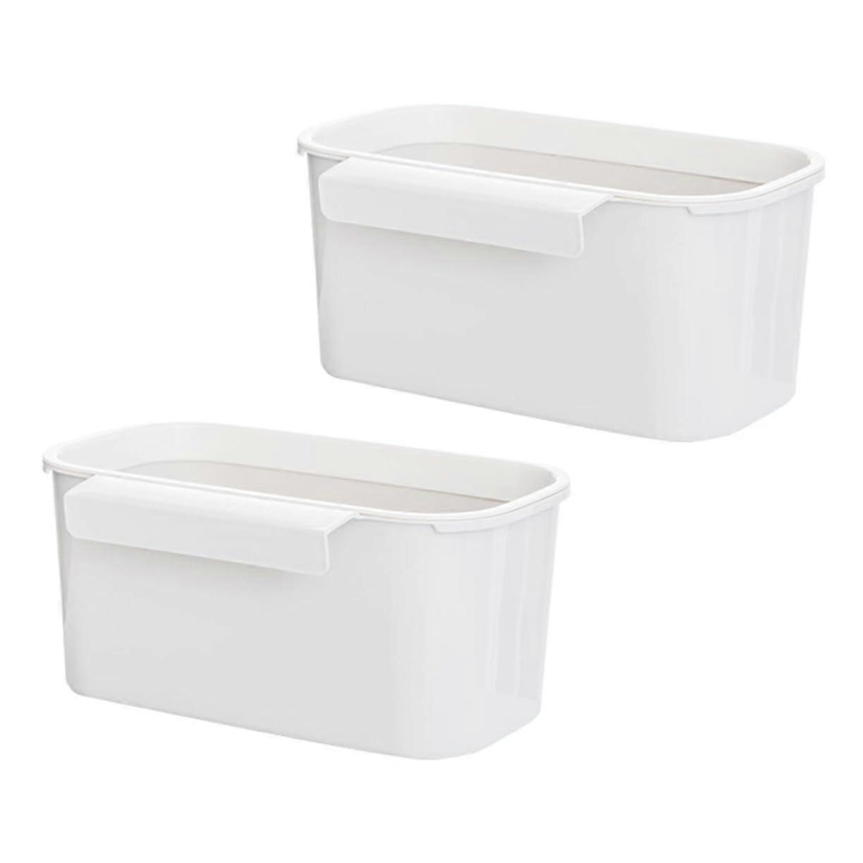 2pcs Hanging Trash Can and Bedside Storage Box SpaceSaving MultiPurpose for Dorm Kitchen Bedroom