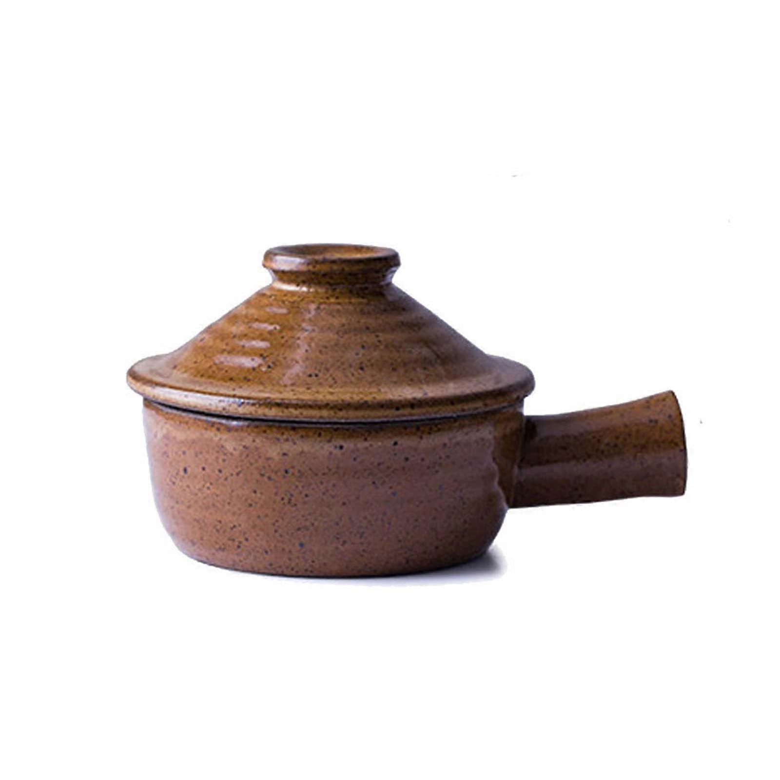 Ceramic Cooking Pot with Lid, Microwave Safe Soup Pot for Stew, Rice and MultiPurpose Cooking