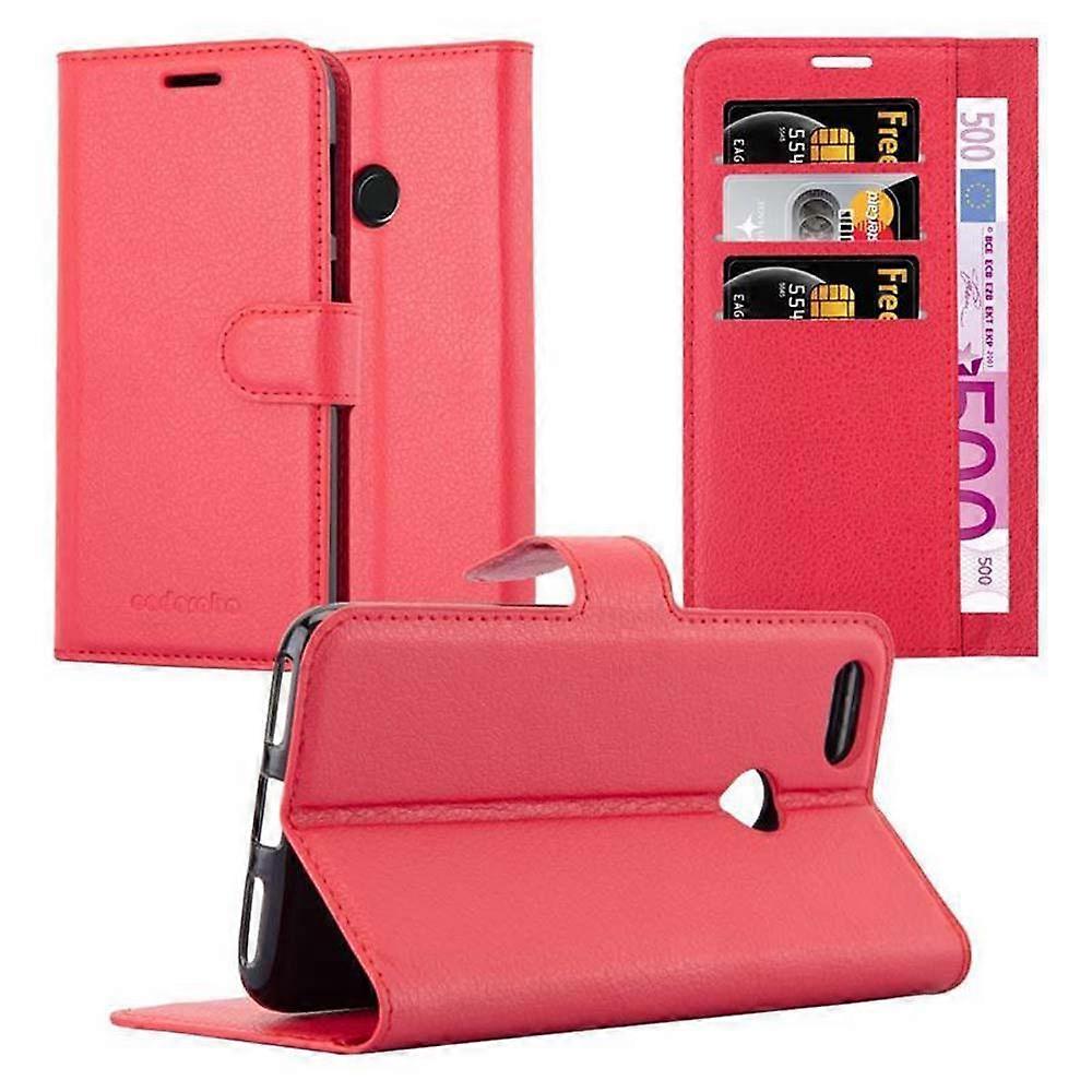 Huawei Enjoy 7 Case - Protective Case with Card Slots and Stand Function