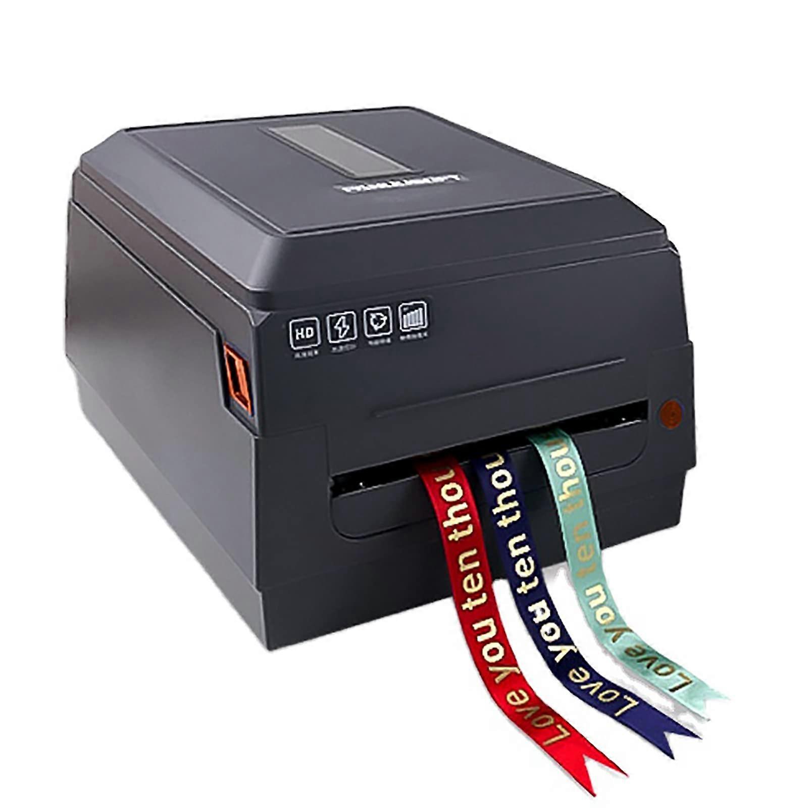 Automatic Digital Satin Ribbon Printer with Hot Foil Stamping, Multi‑Width and PC Control