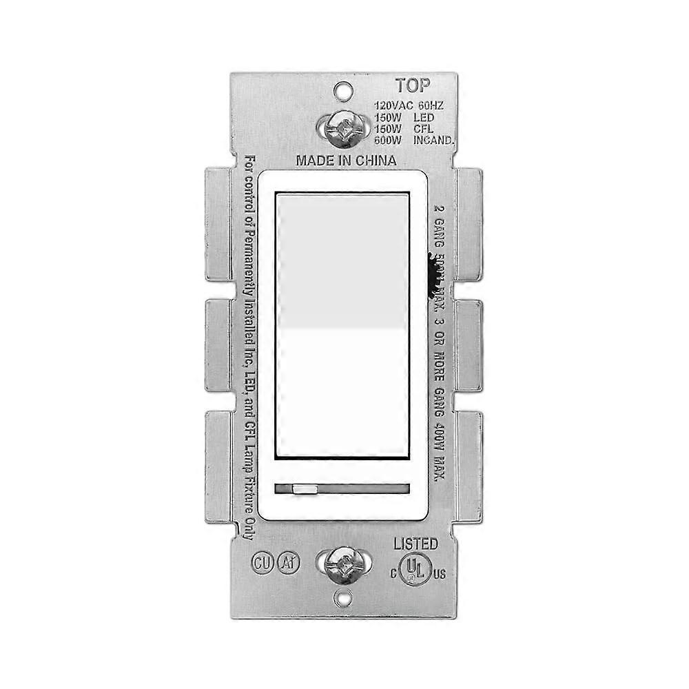 LED Dimmer Switch for LED Lights, ThreeWay or Single Pole, 150W LED Compatible, Slide Rocker