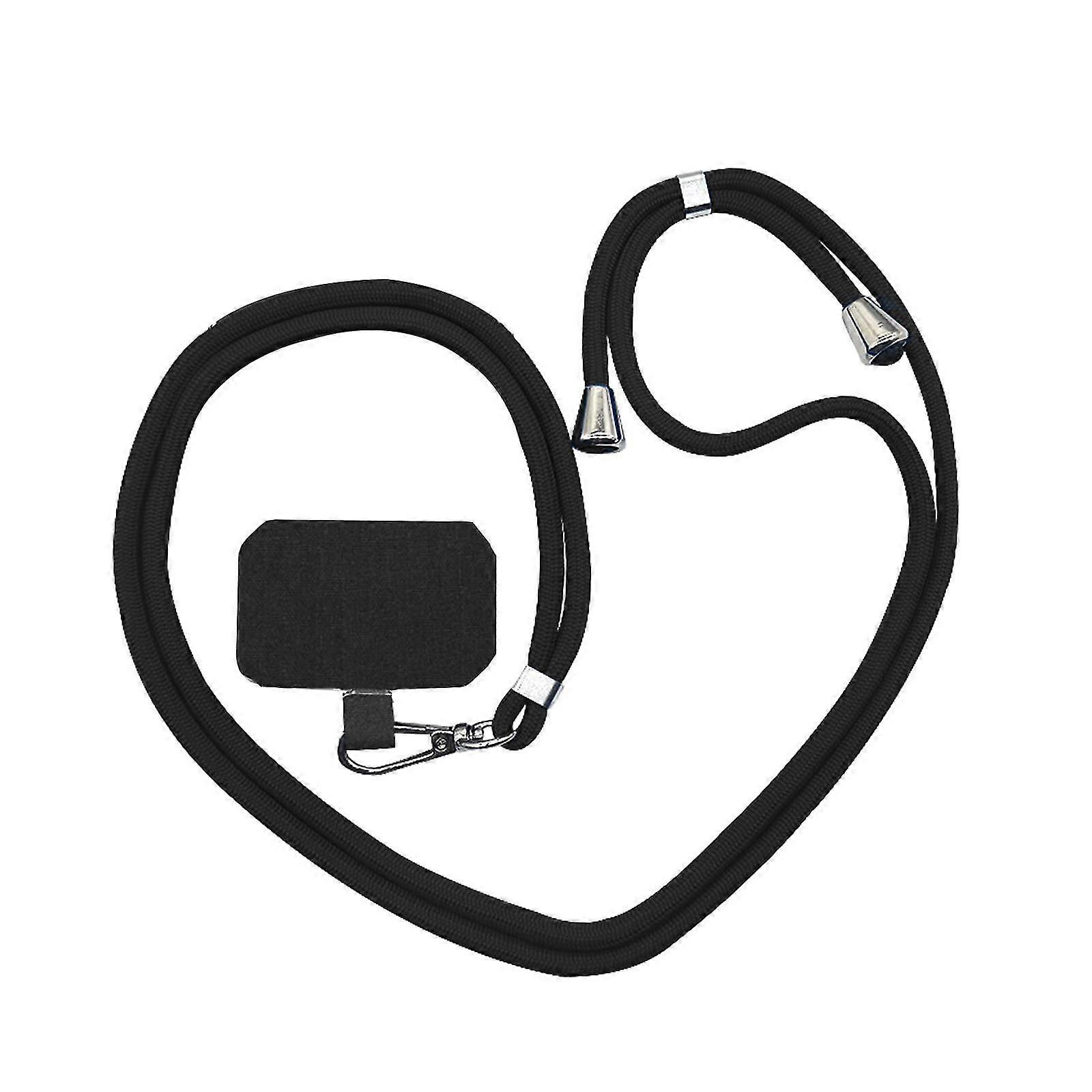 Detachable Adjustable Phone Lanyard Neck Strap Black
