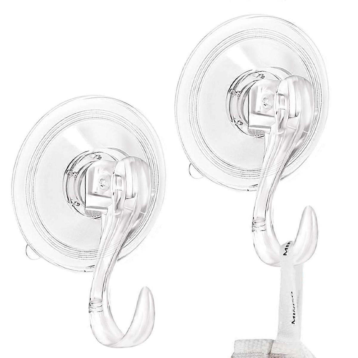 2 suction cup wreath hangers with key lock