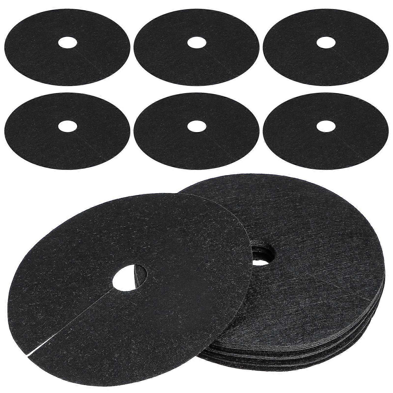20pcs Gardening Control Cloth Ring Non-woven Fabric Tree Ring Protector Barrier Mat