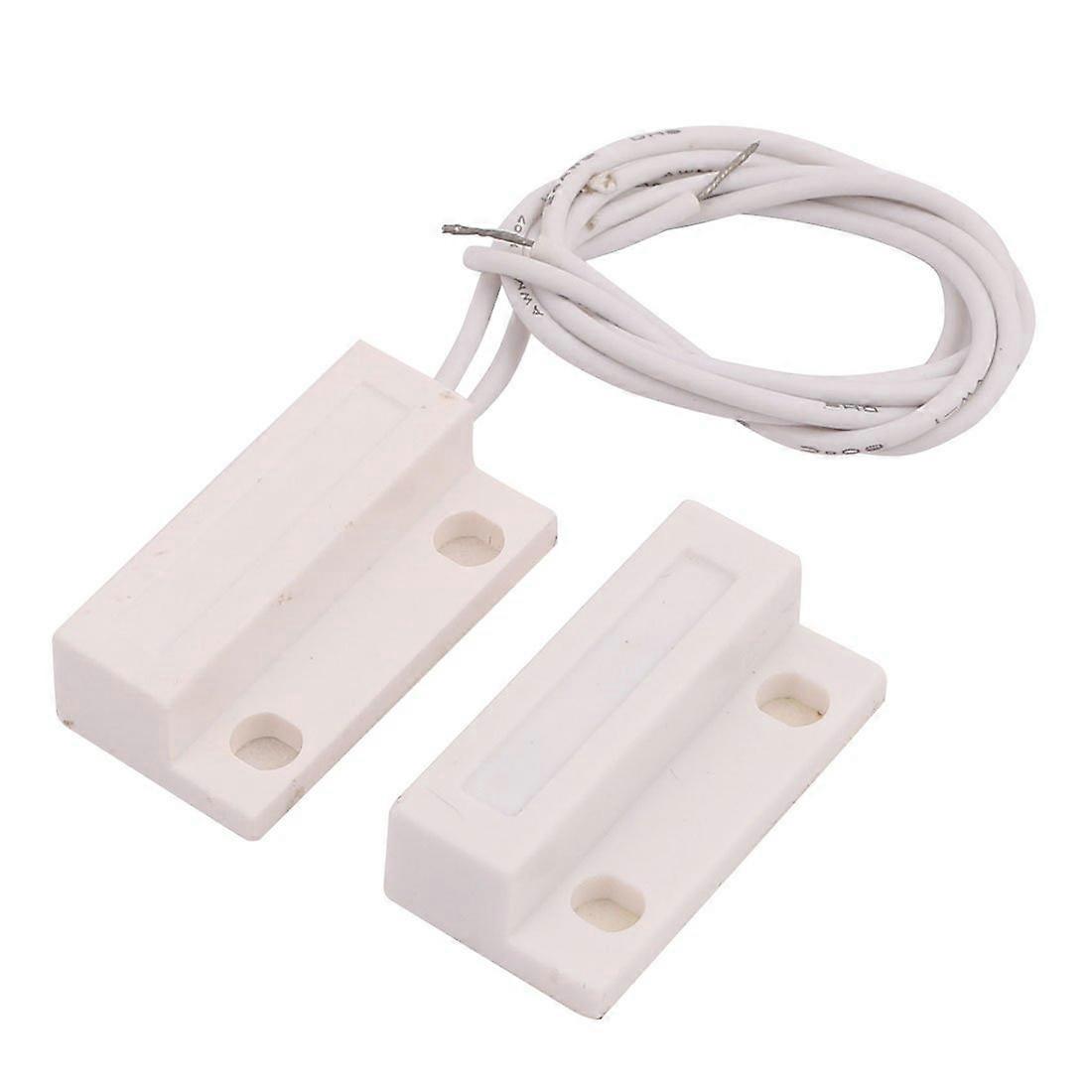 Magnetic Contact Switch with Rolling Design, Wired Gate Door Alarm Sensor, Easy Adhesive Mounting