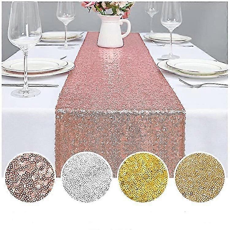 12 "x 108"/30cm X 275cm Table Sequin Decorative Cloth