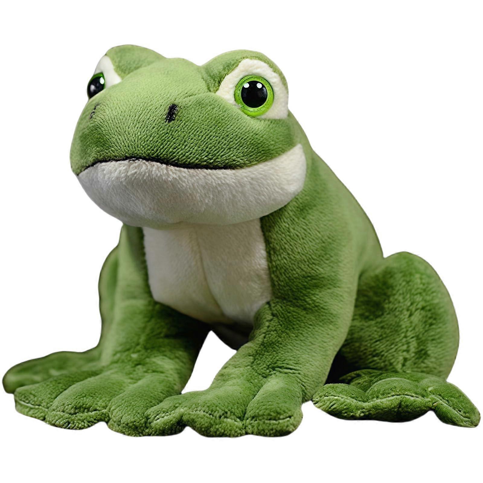 Realistic Green Frog Plush Toy – UltraSoft Stuffed Animal with Durable Stitch Finish,  Gift Decor