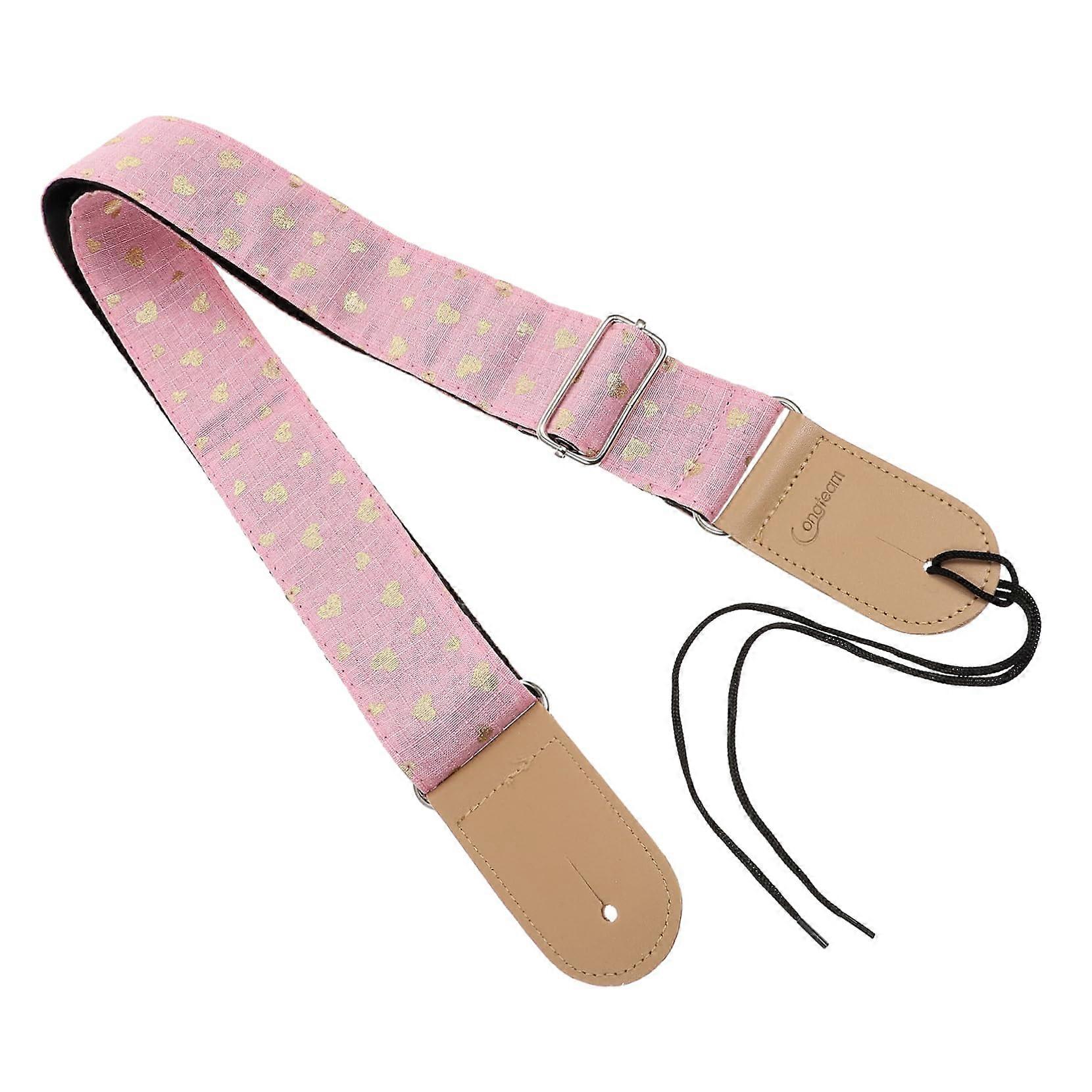 Padded Acoustic Guitar Strap with Comfortable Shoulder Support, Wide Adjustable Durable Design