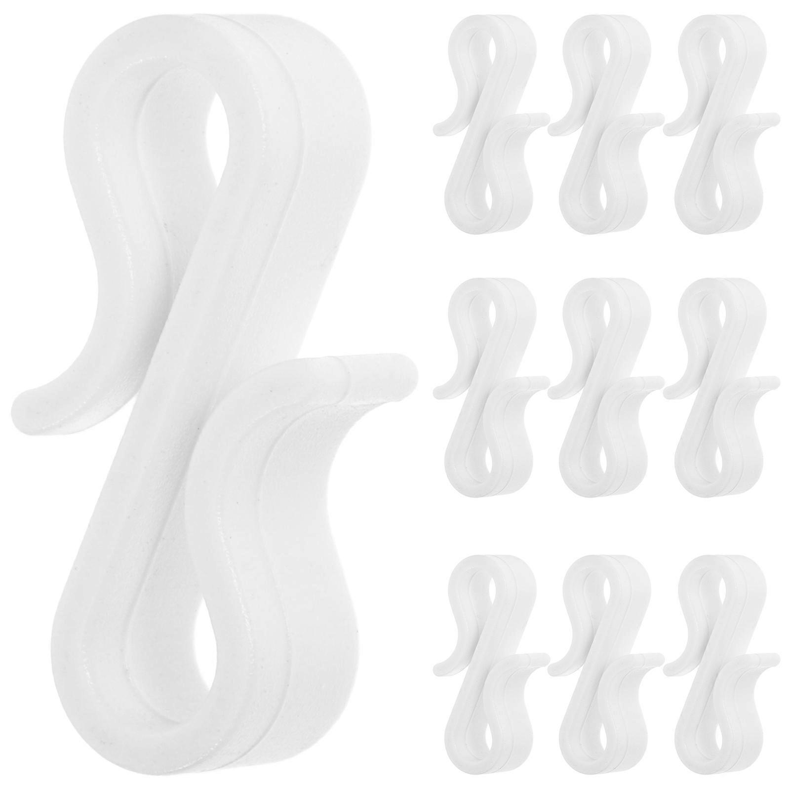 Christmas Light Clips Weatherproof Gutter Clips for Hanging 50Pcs S Shape Hooks