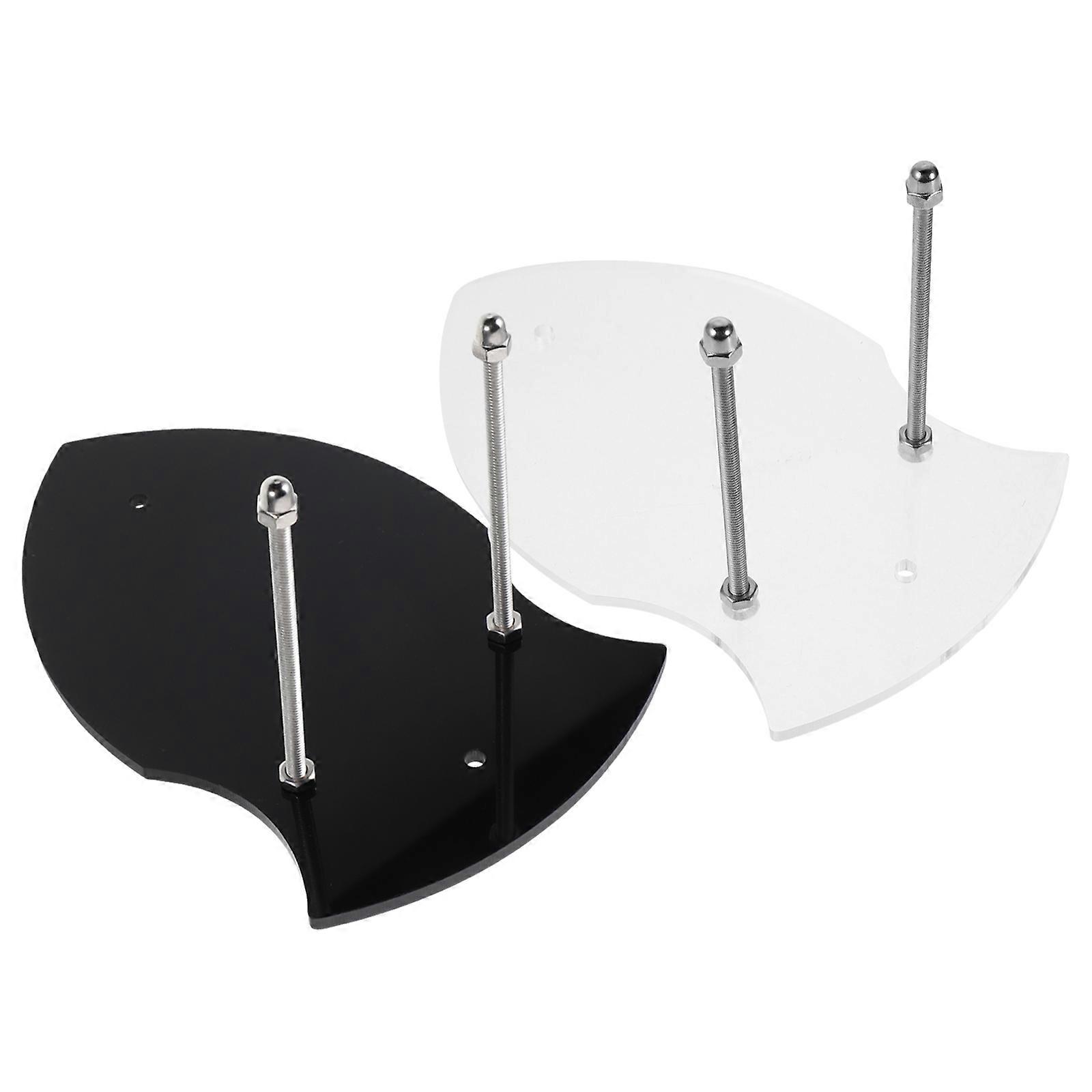 Wall Mounted Acrylic Sword Rack for Display 4Pcs Multi-Functional Holder