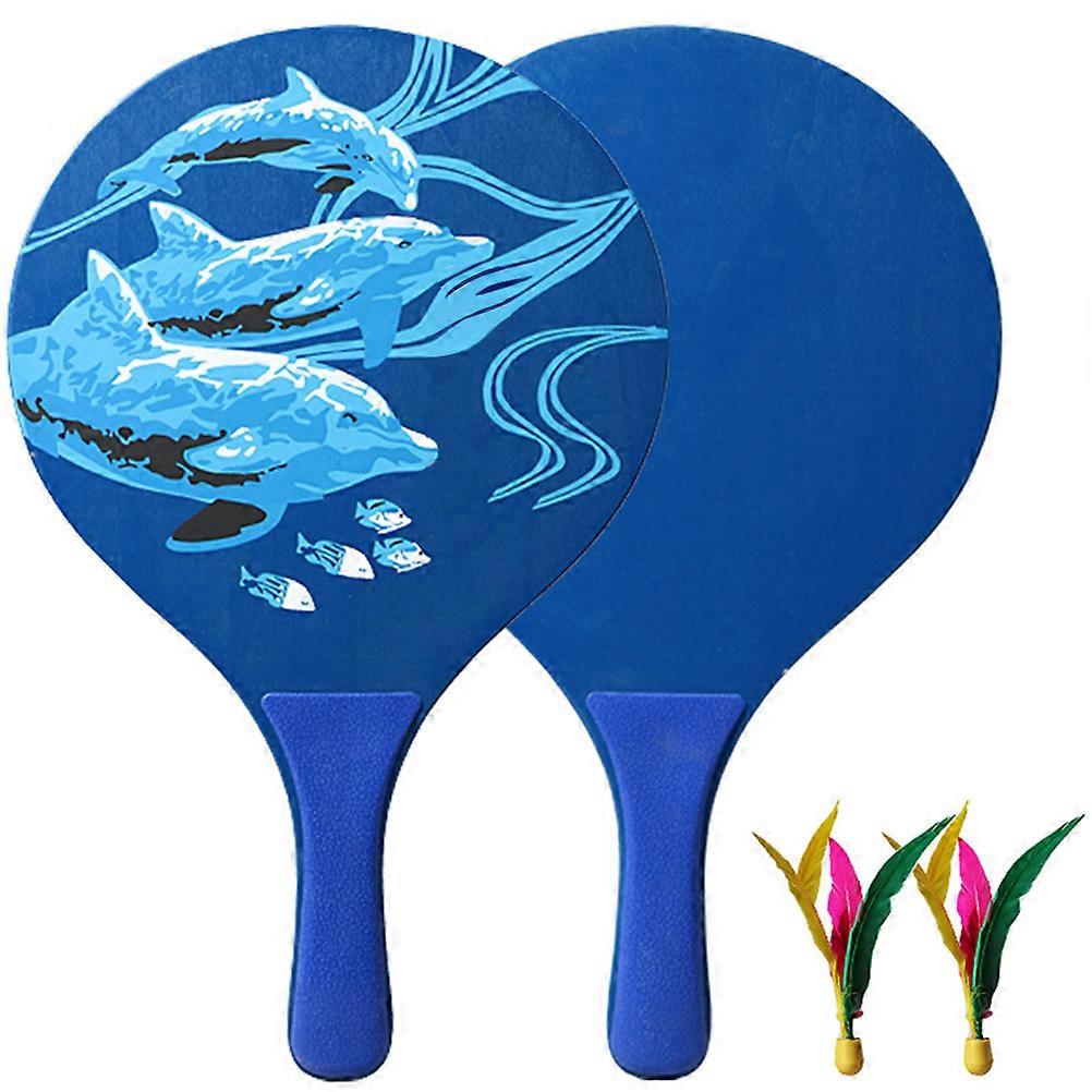 Badminton Racket Set Kids Playing Badminton Rackets for Playing 6Sets Blue