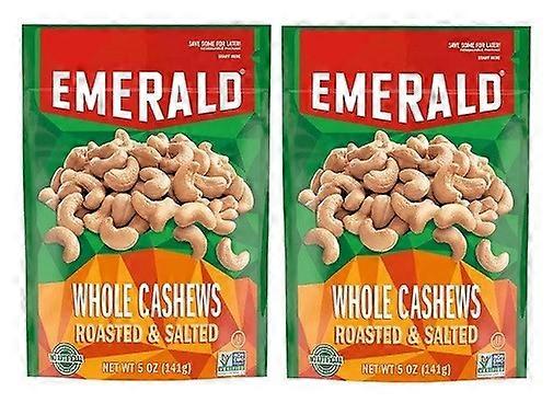 Emerald Nuts Whole Cashews Roasted & Salted 2 Pack