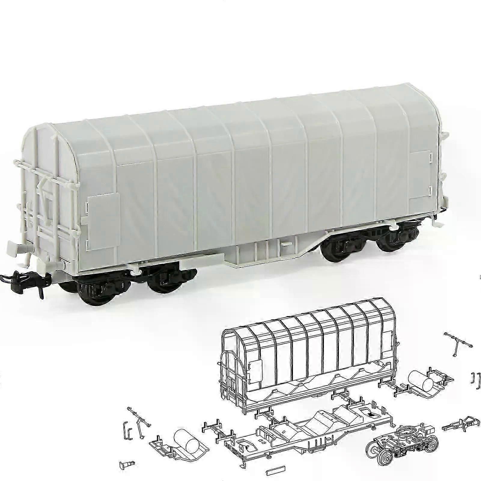 Evemodel HO Scale 1:87 Blank Unassembled Covered Coil Wagon Plastic C8762JJ
