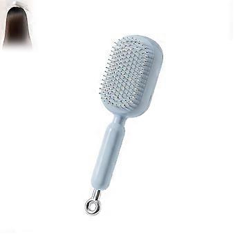 SelfCleaning Hair Detangling Brush with Retractable Cushion Bristles for Wet and Dry Thick Hair