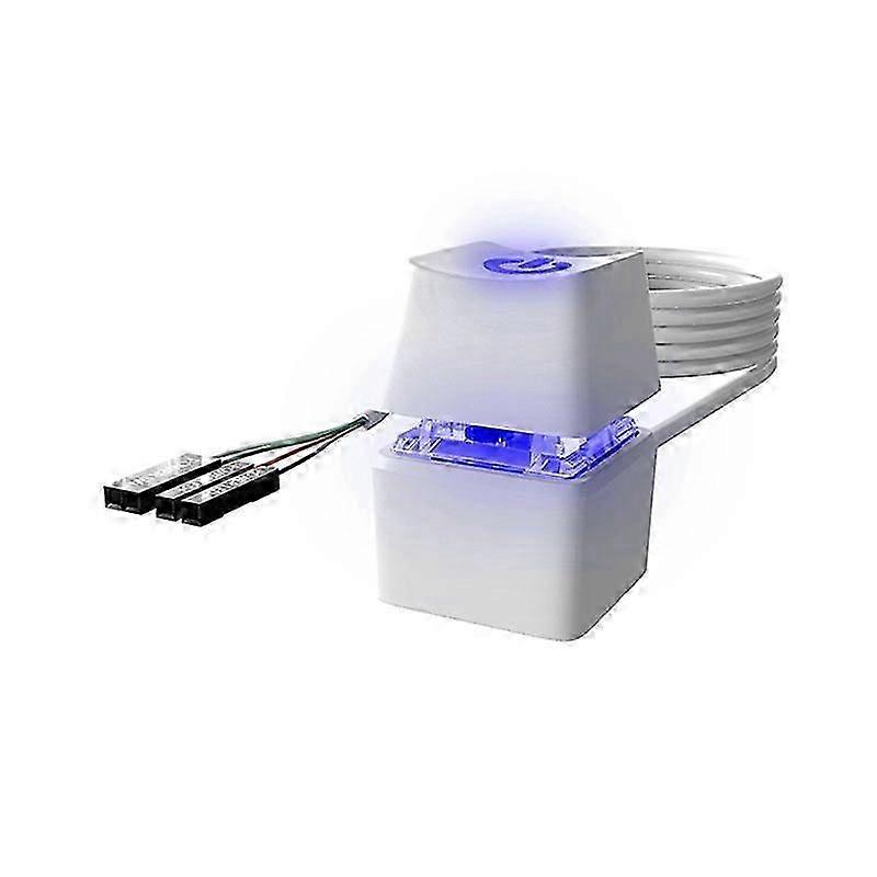 LED Light Computer Desktop Switch PC Motherboard External Start Power Button Extension Cable for Hom