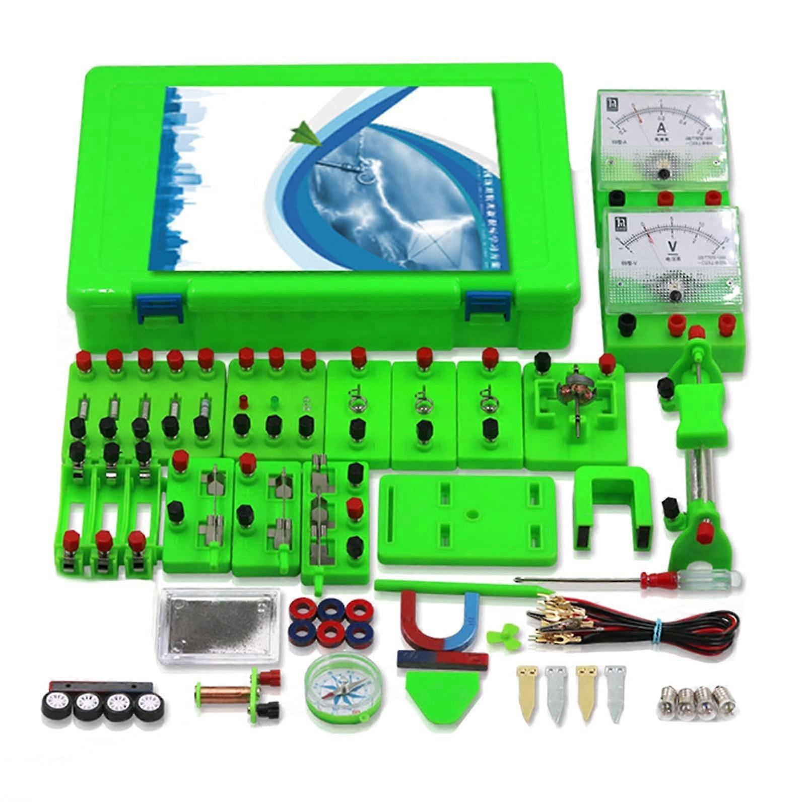 Physics Experiment Kit for Students, Electromagnetism and Circuit Learning Box, Durable Classroom Set