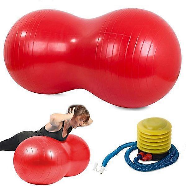 Exercise Ball / Pilates Ball with Pump - Peanut Green