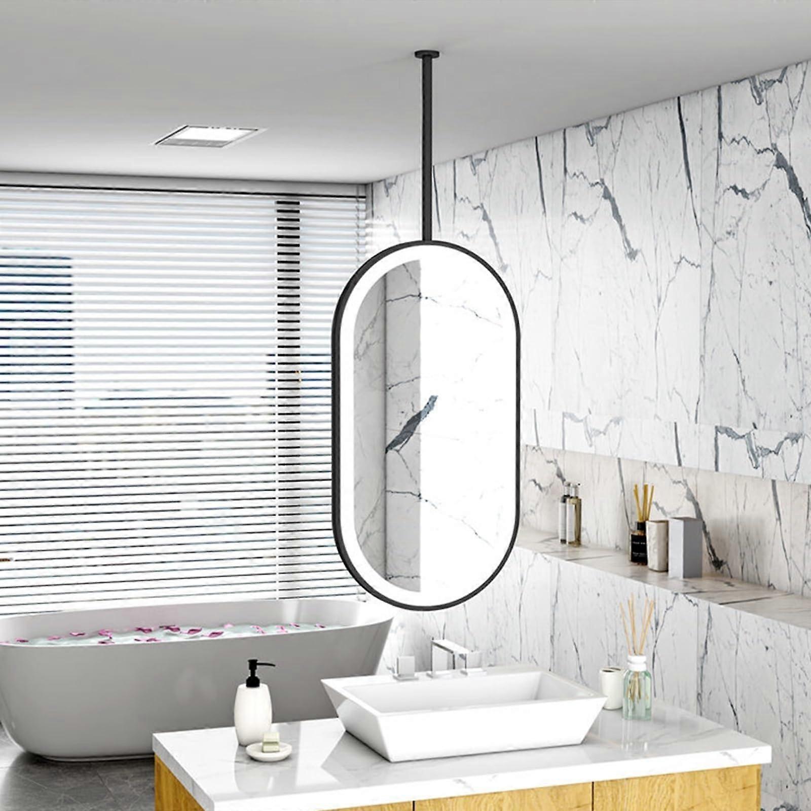 Large Black Framed Wall Mirror 23.6x35.4 Rectangular Bathroom Vanity Mirror for Versatile Use