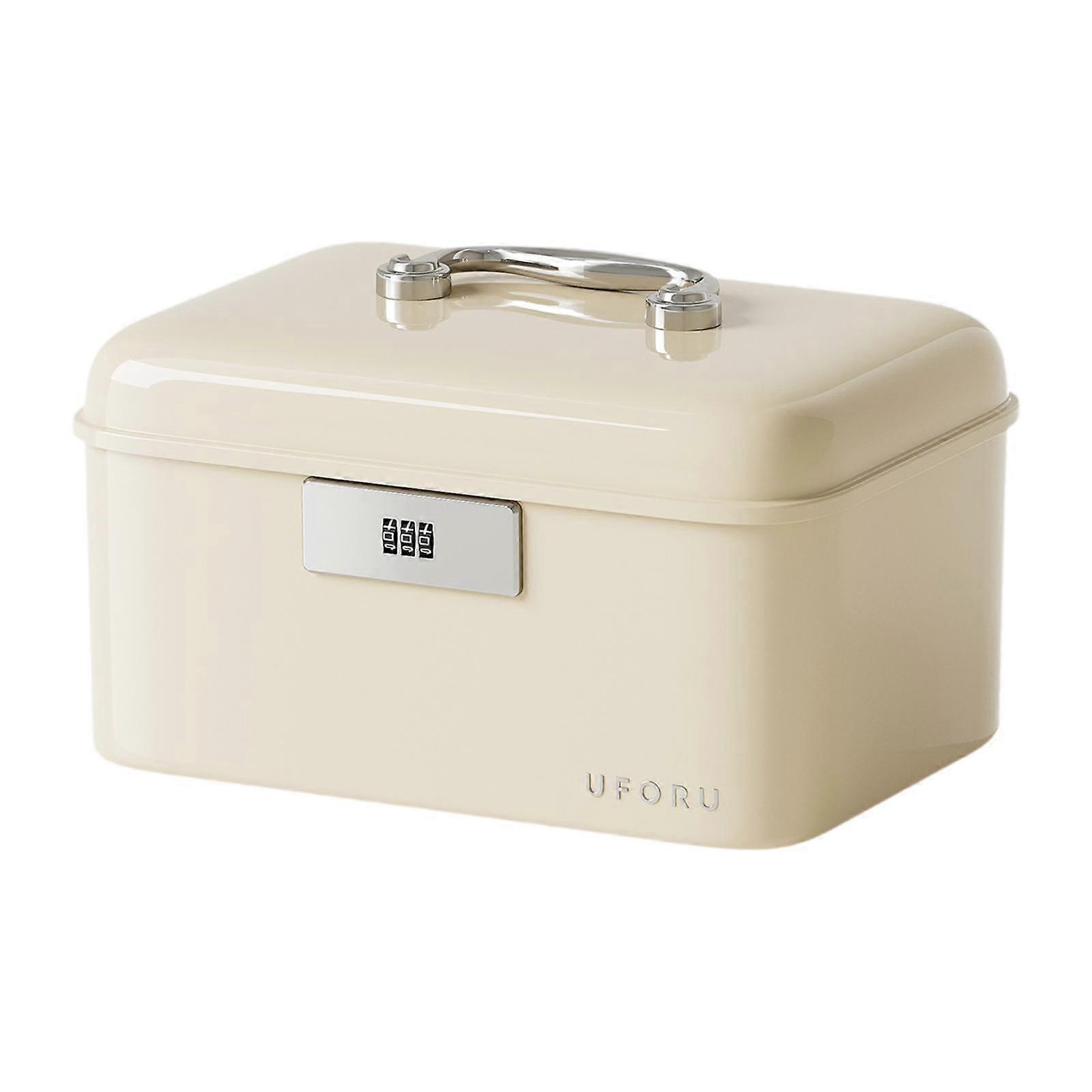 Lockable Storage Box with Code Combination Lock with Handle Lockable Storage