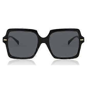 Versace VE4441 GB1/87 Vollrand-Sonnenbrille für Damen, quadratisch, schwarz, UV3, Original