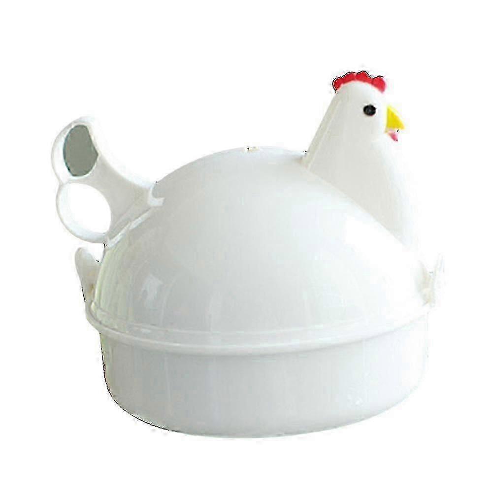 Chicken-Shaped 4-Egg Microwave Steamer