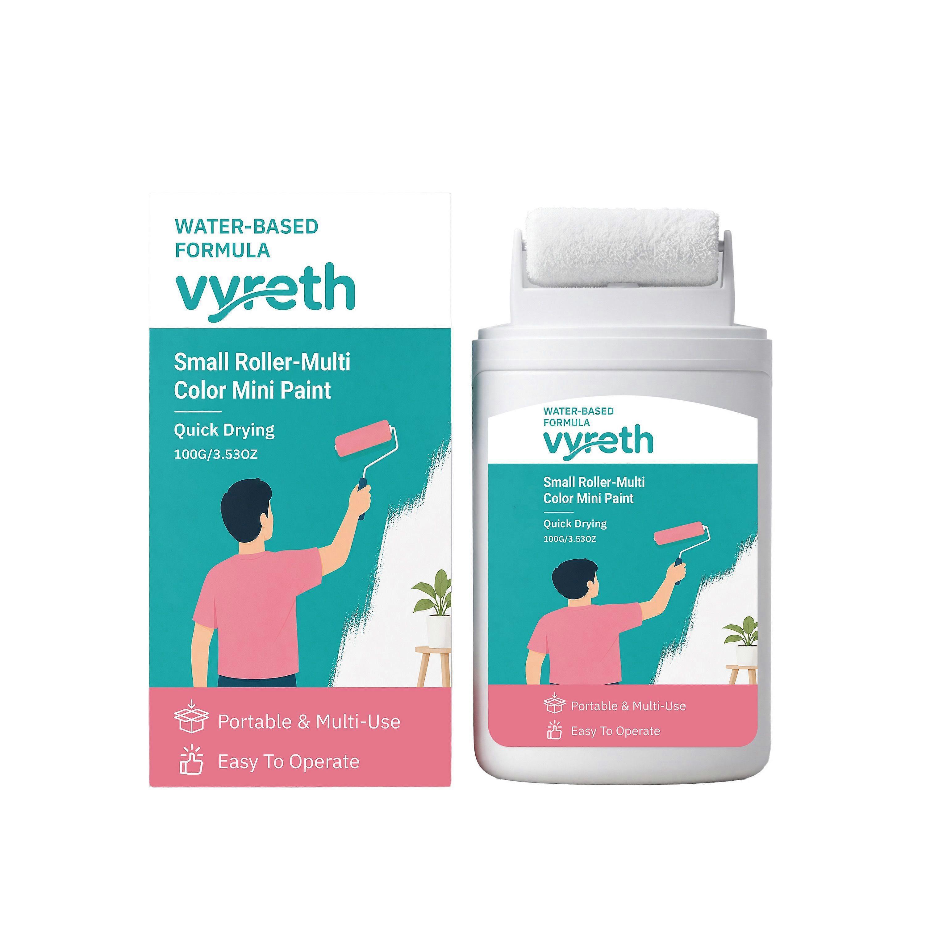 vyreth Small Roller-Multi Color Mini Paint