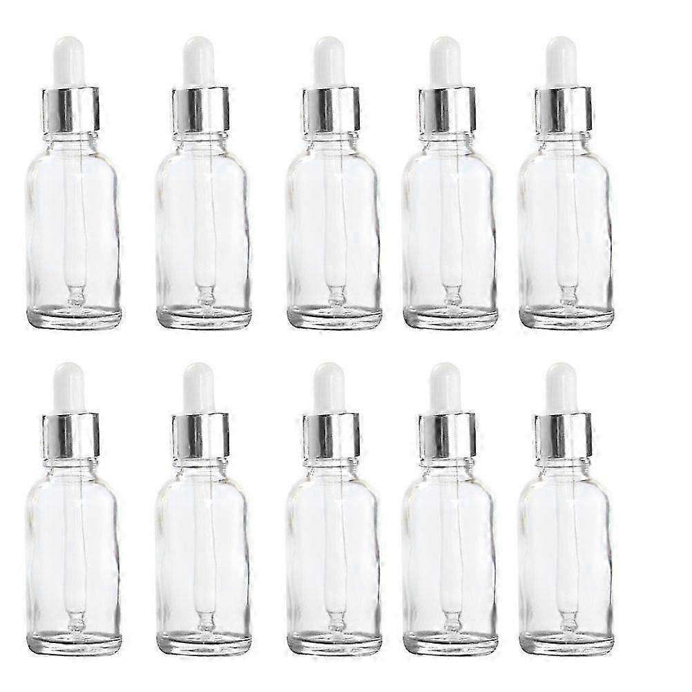 10 Pcs Refillable Essential Oil Dropper Bottles Empty Storage Containers