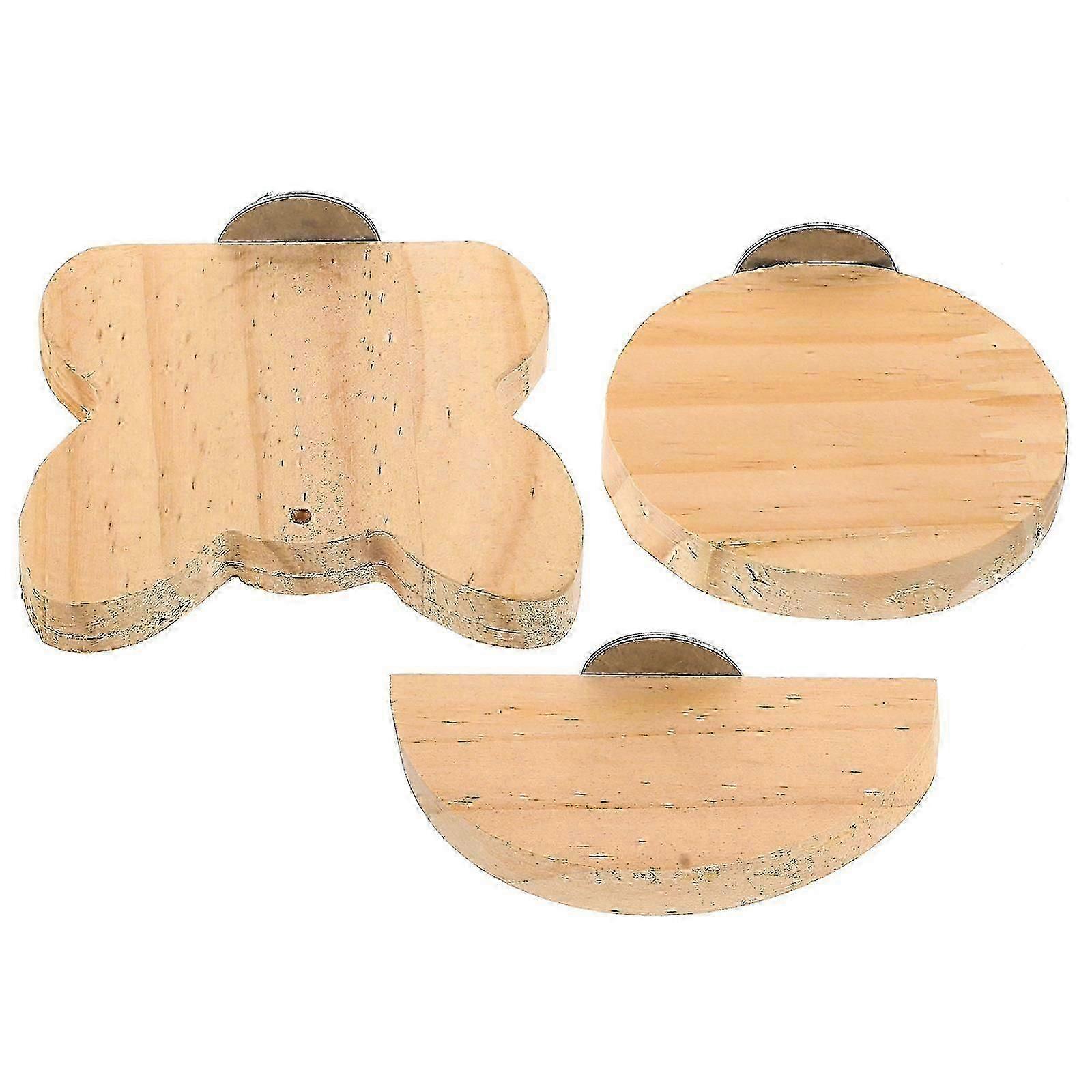 Pet Playing Platform Wooden Hamster Standing Platform with 3Pcs Set