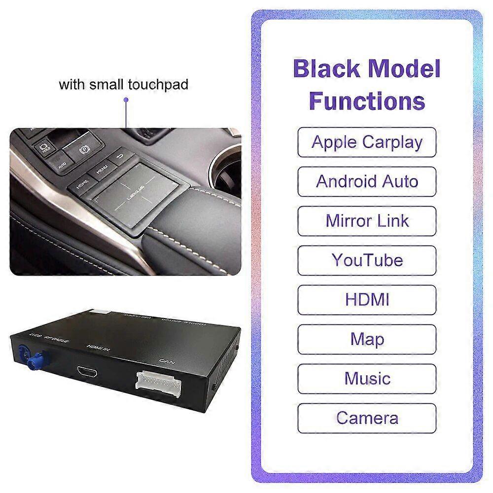 Android Auto Wireless Carplay Apple Interface Decoder For Lexus Nx 2014-2019 Support Map Music Youtube Bluetooth Camera Function