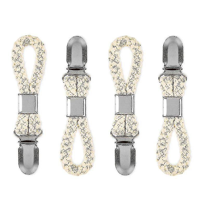 編組ループタオルクリップ、金属製多目的布ハンガー付き家庭用バスルームキッチン用