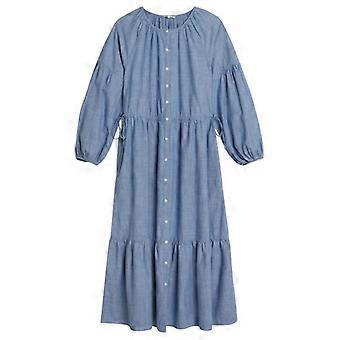 Levis Womens/Ladies Jolene Crew Neck 3/4 Sleeve Maxi Dress
