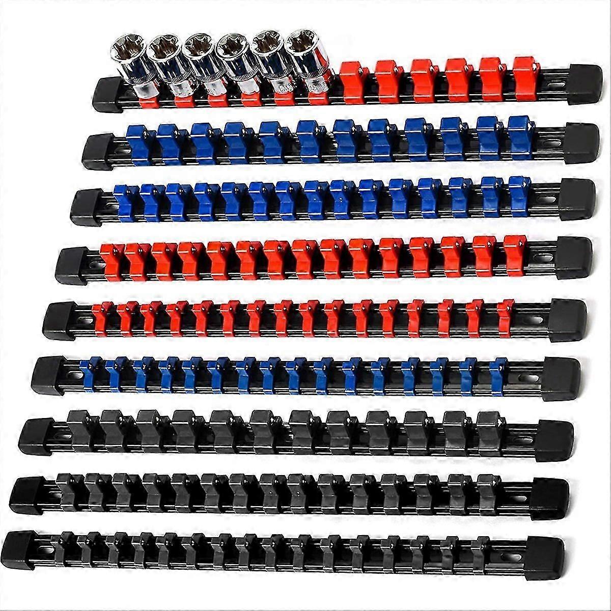 Socket Organizer Drive Tools-Socket Holder,9Pieces Holders Kit