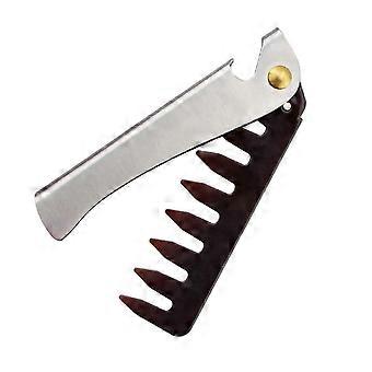 Styling Carry Male Father Wide Tooth Bottle Hairdresser Handle Travel Compact Hair Brush Moustache Comb Brush Folding Tool Combwide Husband Hair Frien