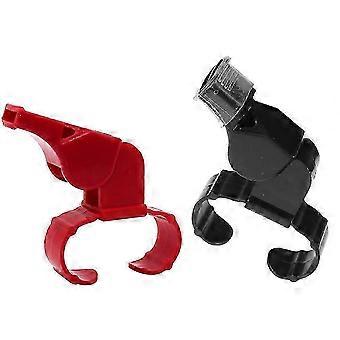 2Pcs Plastic Sports Whistles Referee Ring Whistle Ring Reusable Whistles Small Whistles for Sports