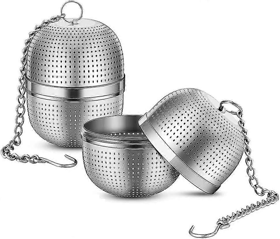 Te sil te infuser 2 pack, 304 rostfritt stål te filter te intervall diffusor