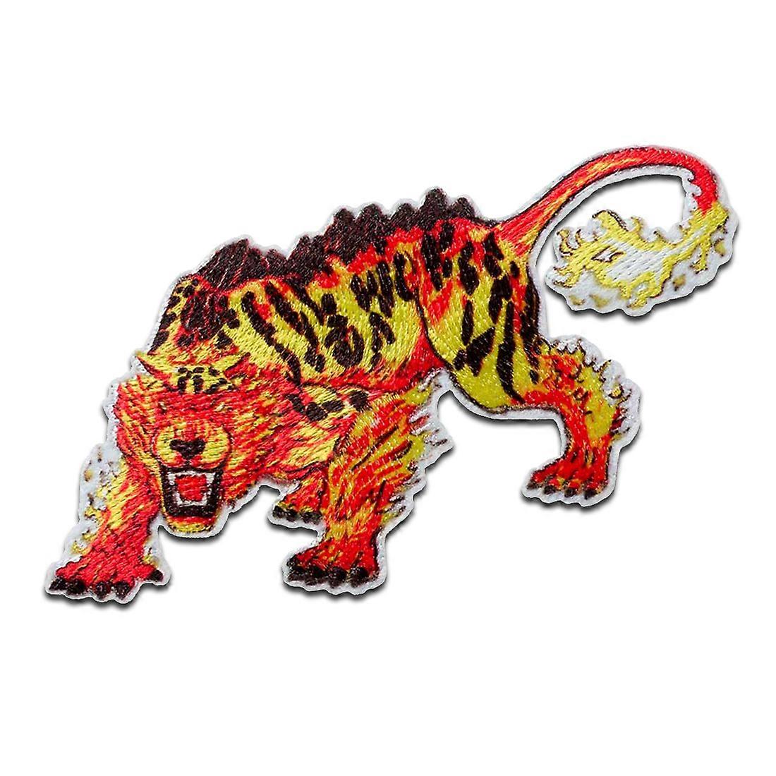 Schleich Eldrador Lava Tiger - Patch, Iron-on Transfer, Size: 6 x 9 cm