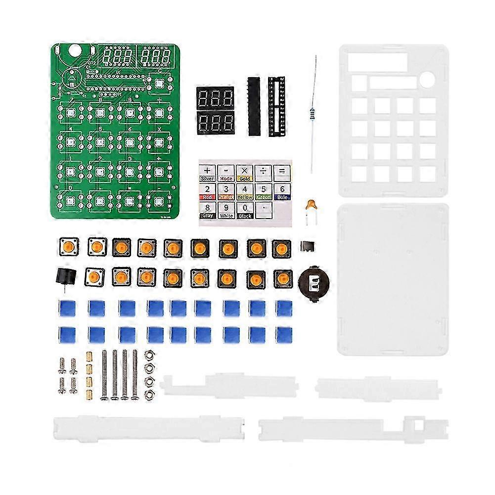 Diy Calculator Electronic Production Kit 51 Microcontroller Teaching Experiment Welding Practice Diy Module