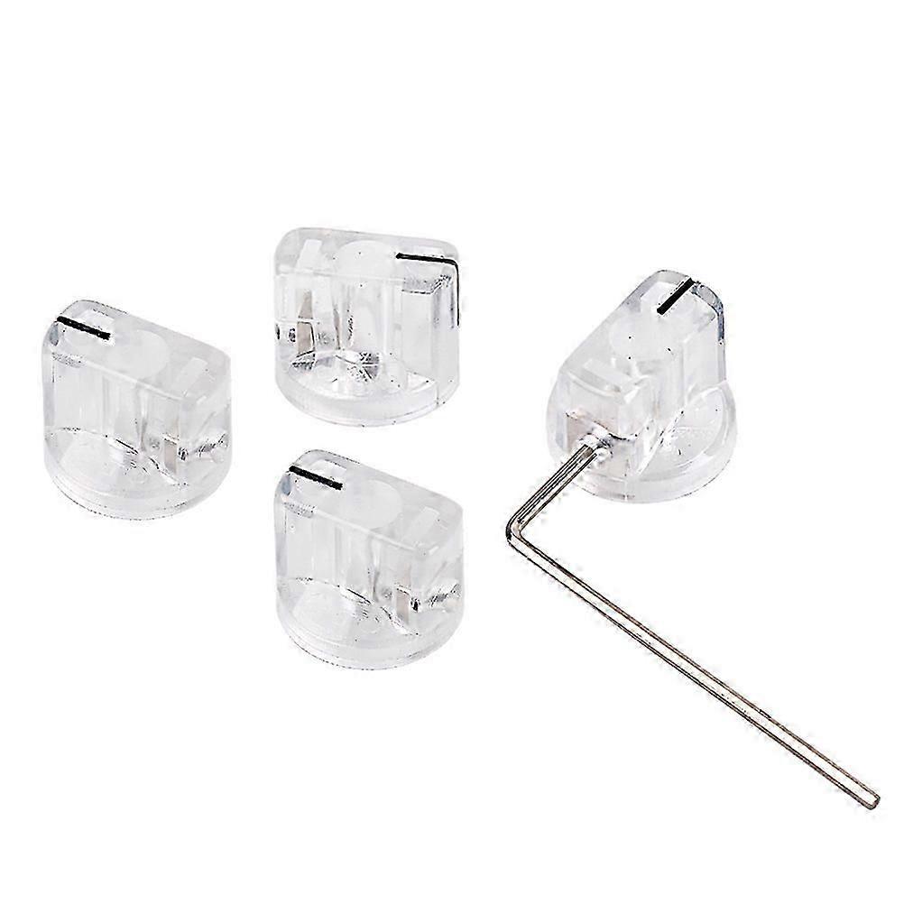 4pcs Guitar Amplifier Pointer Knobs Effect Pedal Volume Control with Wrench, Compatible with GD68